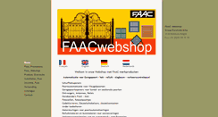 Desktop Screenshot of faacwebshop.eu